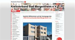 Desktop Screenshot of drk-bad-mergentheim.de